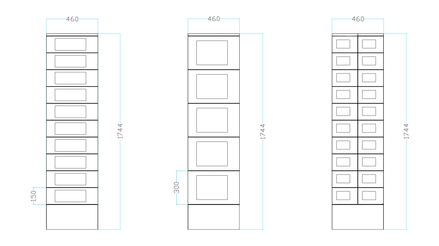 Smart locker-multibox – moduli Slave